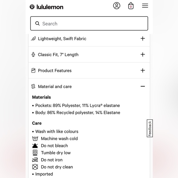 NWT Men’s Lululemon Pace Breaker Short 7” *LL Linerless Size Small - Picture 3 of 10